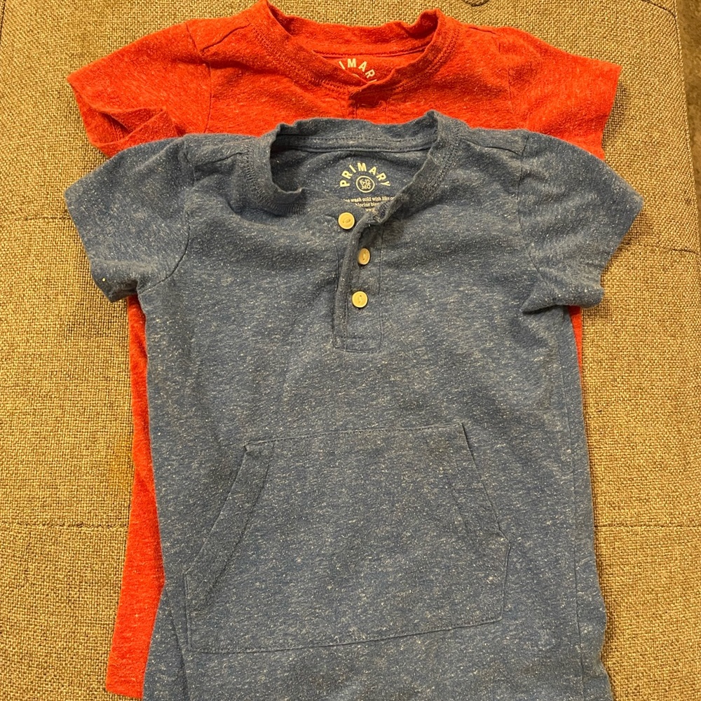 Two Henley rompers